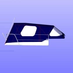 Approximate height from cockpit floor