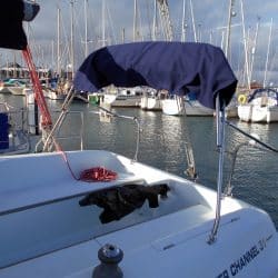 Hunter Channel 31 Cockpit Enclosure fitted to one off Sprayhood_4