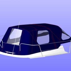 Hunter Channel 31 Cockpit Enclosure fitted to one off Sprayhood_6