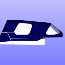 Hunter Channel 31 Cockpit Enclosure fitted to one off Sprayhood_7