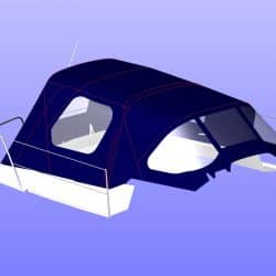 Hunter Channel 31 Cockpit Enclosure fitted to one off Sprayhood_8