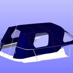 Hunter Channel 31 Cockpit Enclosure fitted to one off Sprayhood_9