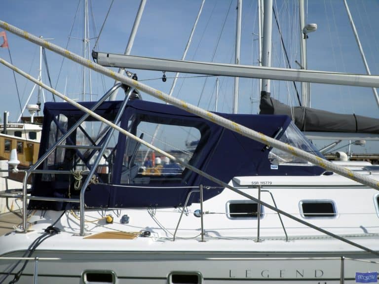 legend 41DS Cockpit Enclosure with zip removable panels and 2 section roof panel_7