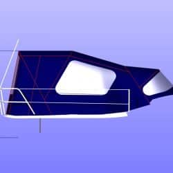 Approximate height from cockpit floor