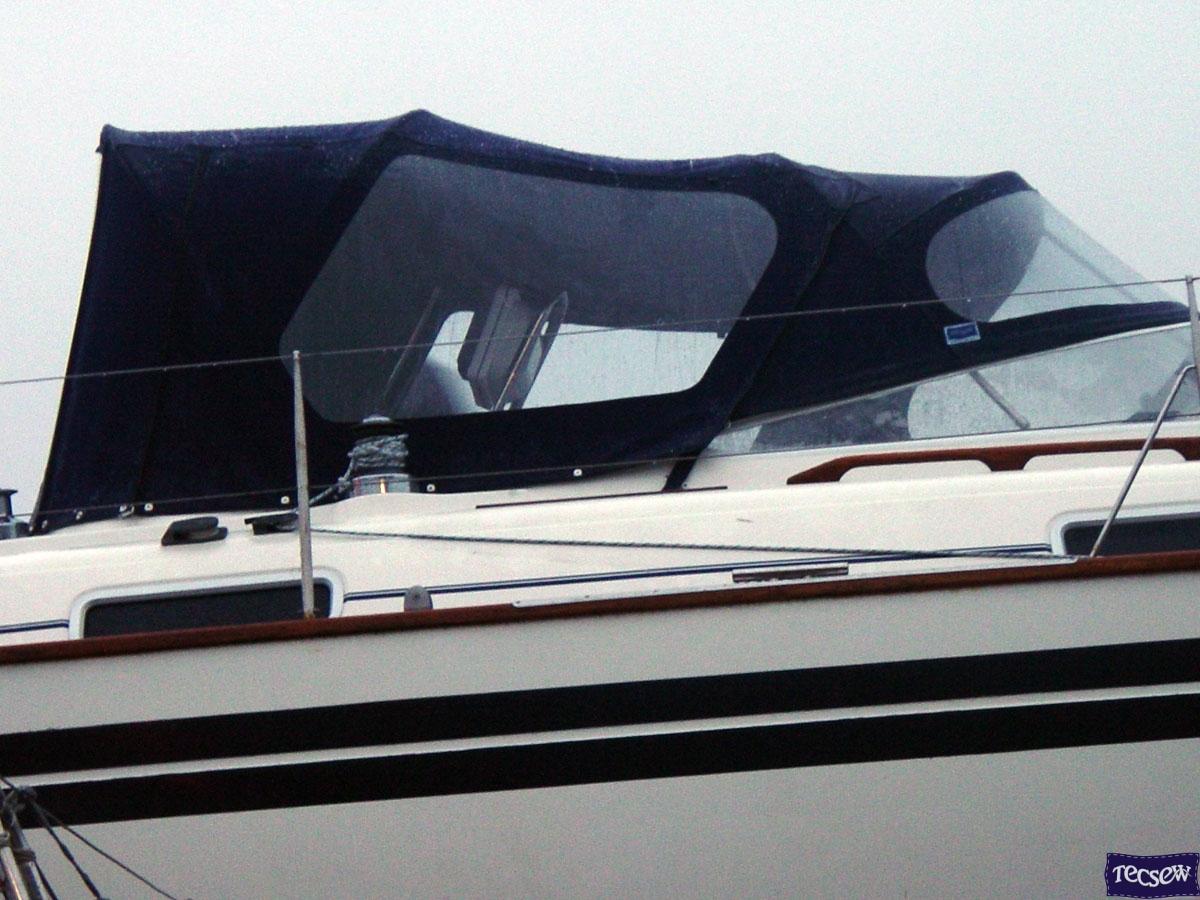 Moody 42 fixed screen Cockpit Enclosure, Sugar Wing Tecsew