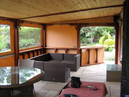 Garden patio awning