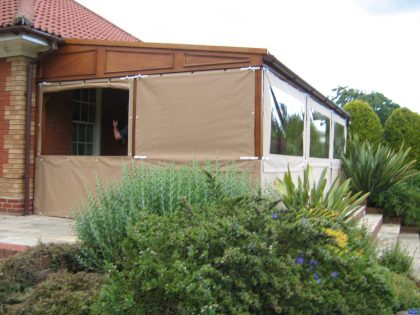 Garden patio awning