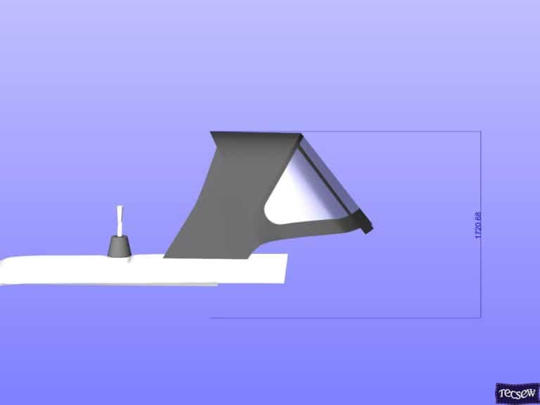 Approximate height from cockpit floor