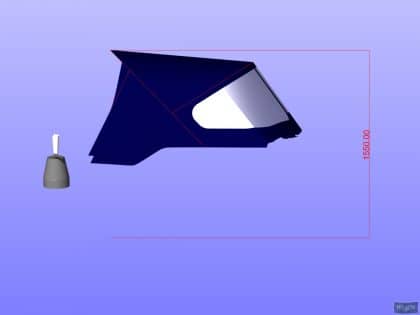 Approximate height from cockpit floor