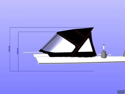 Approximate height from cockpit floor