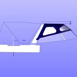 Approximate dimensions, shown with Cockpit Enclosure framework