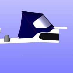 Approximate height from cockpit floor
