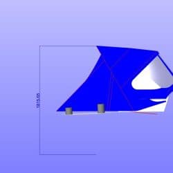 Approximate height from cockpit floor