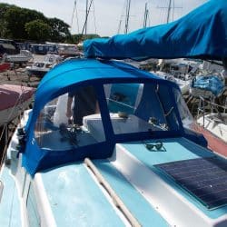 Westerly Berwick Tecsew design 3 bar Sprayhood_3