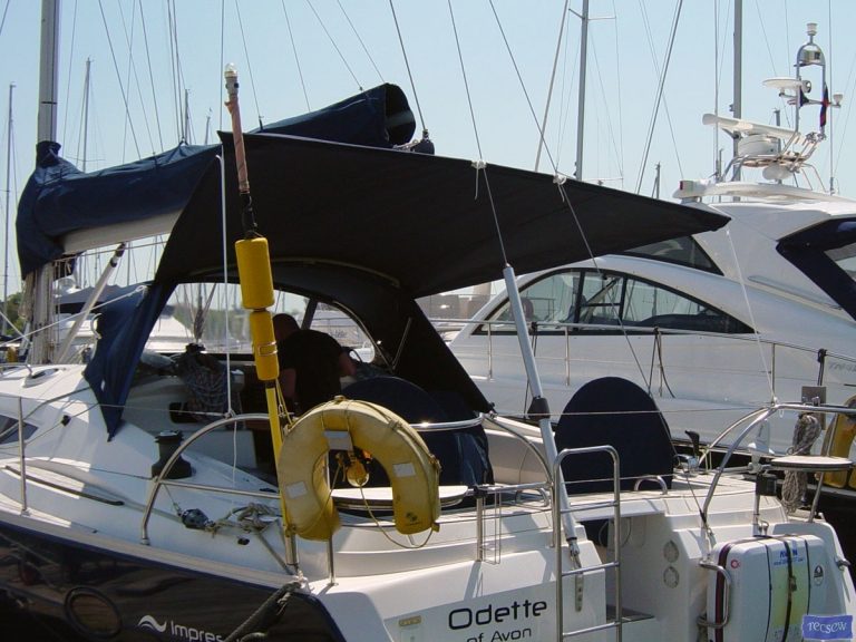 Elan 434 Sprayhood Sun Awning, type 1, pic_1