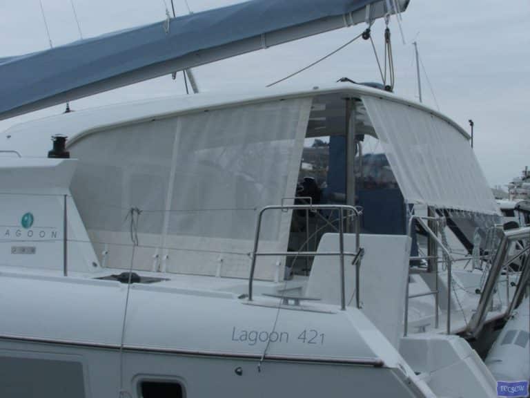 Lagoon 421 Sun shade panels_1