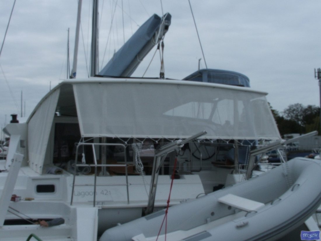 Lagoon 421 Sun shade panels_3
