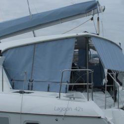 Lagoon 421 Sun shade panels_5