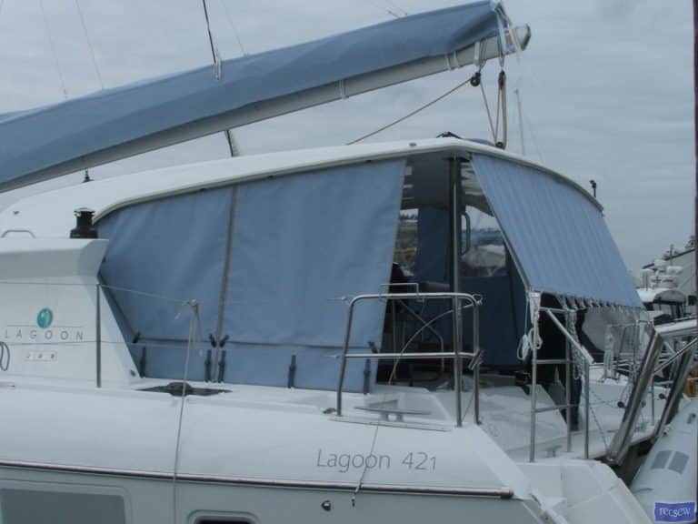 Lagoon 421 Sun shade panels_5