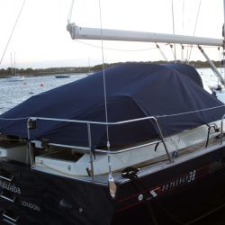 Southerly 38 Tonneau Cover, Zip attached to Sprayhood_1