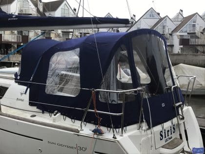 Jeanneau Sun Odyssey 30I Cockpit Enclosure to fit Tecsew standard Sprayhood