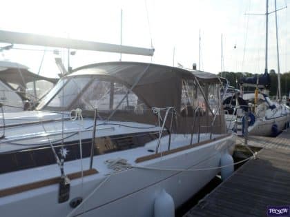 Jeanneau Sun Odyssey 349 Bimini Conversion fitted to factory fit Sprayhood and Bimini