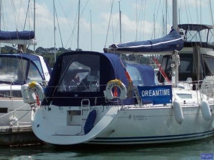 Jeanneau Sun Odyssey 36.2 Cockpit Enclosure fitted to Tecsew high model Sprayhood