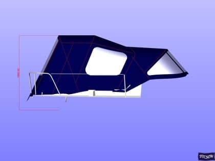 Jeanneau Sun Odyssey 39i Cockpit enclosure to fit Tecsew sprayhood