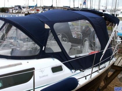 jeanneau sun odyssey 42ds cockpit enclosure fitted to tecsew sprayhood 1
