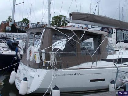 jeanneau sun odyssey 439 bimini conversion fitted to tecsew 1