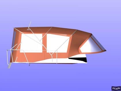 jeanneau sun odyssey 439 bimini conversion fitted to tecsew 10