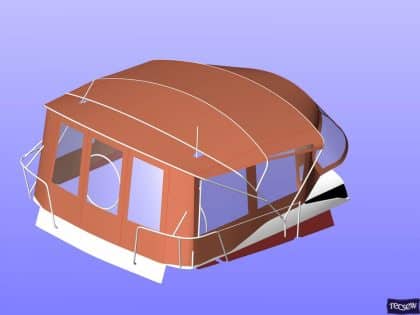 jeanneau sun odyssey 439 bimini conversion fitted to tecsew 6