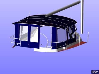 jeanneau sun odyssey 43ds bimini conversion 7