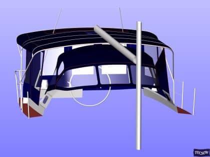 jeanneau sun odyssey 43ds bimini conversion 8