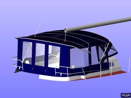jeanneau sun odyssey 43ds bimini conversion 9