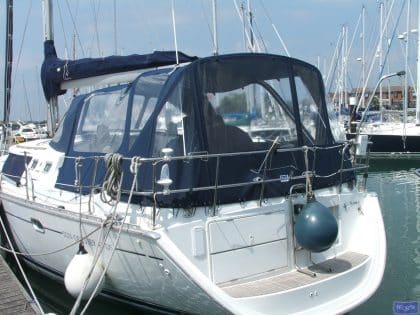 jeanneau sun odyssey 43ds cockpit enclosure fitted to dutch sprayhood 1