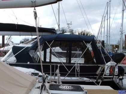 jeanneau sun odyssey 49 bimini conversion using high version tecsew bimini 2