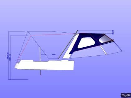 malo 41 cockpit enclosure designed to increase headroom 14