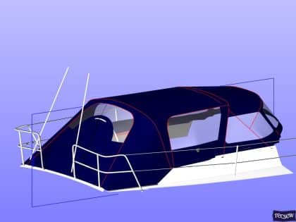 maxi 1100 cockpit enclosure with redesigned sprayhood recover ref 5497 4