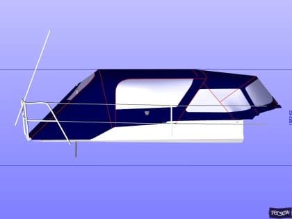 maxi 1100 cockpit enclosure with redesigned sprayhood recover ref 5497 5