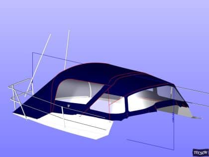 maxi 1100 cockpit enclosure with redesigned sprayhood recover ref 5497 6