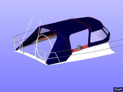 maxi 1100 cockpit enclosure with redesigned sprayhood recover ref 5497 9