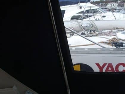 moody 41 classic bimini conversion fitted to tecsew bimini 7
