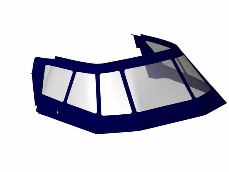Birchwood 450 Cockpit Enclosure, Plum Crazy, 3D CAD