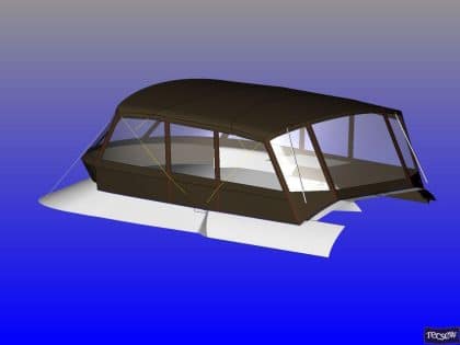 sealine f46 tecsew flybridge bimini and bimini conversion ref 5373 9
