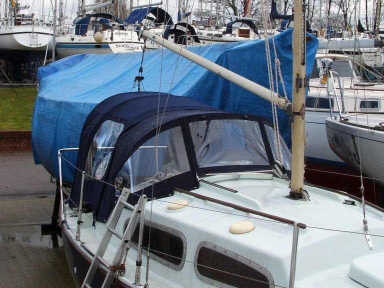 Four 21 Keel Yacht Cockpit Enclosure, Saffron