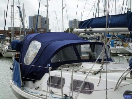 westerly griffon cockpit enclosure fitted to tecsew sprayhood 3