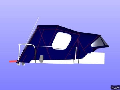 westerly griffon cockpit enclosure fitted to tecsew sprayhood 7