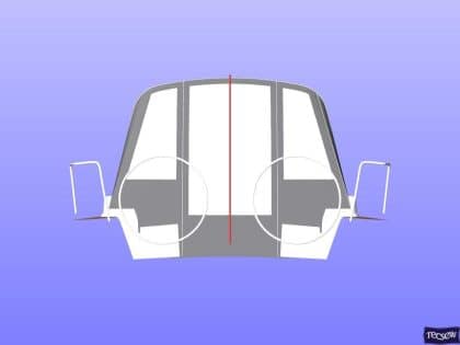 x43 cockpit enclosure to fit factory sprayhood 15
