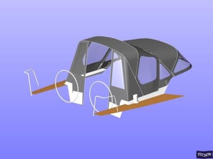 x43 cockpit enclosure to fit factory sprayhood 18
